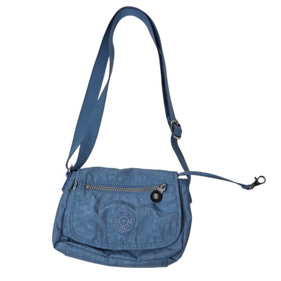 Kipling Sabian Crossbody Mini Bag Blue Water Resistant Lightweight Travel - Picture 1 of 12